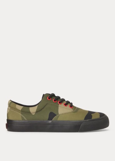 Women's Polo Ralph Lauren Bryn Canvas Camo Sneakers | 618495AYR